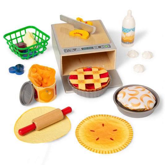 Melissa & Doug - Juego de simulación de alimentos de madera para hacer y hornear pasteles