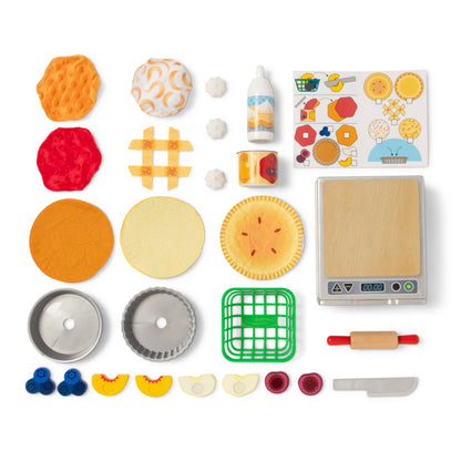 Melissa & Doug - Juego de simulación de alimentos de madera para hacer y hornear pasteles