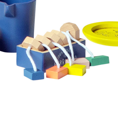 Manhattan Toy Flora & Fauna - Juego de té de madera de 23 piezas para niños pequeños y niños