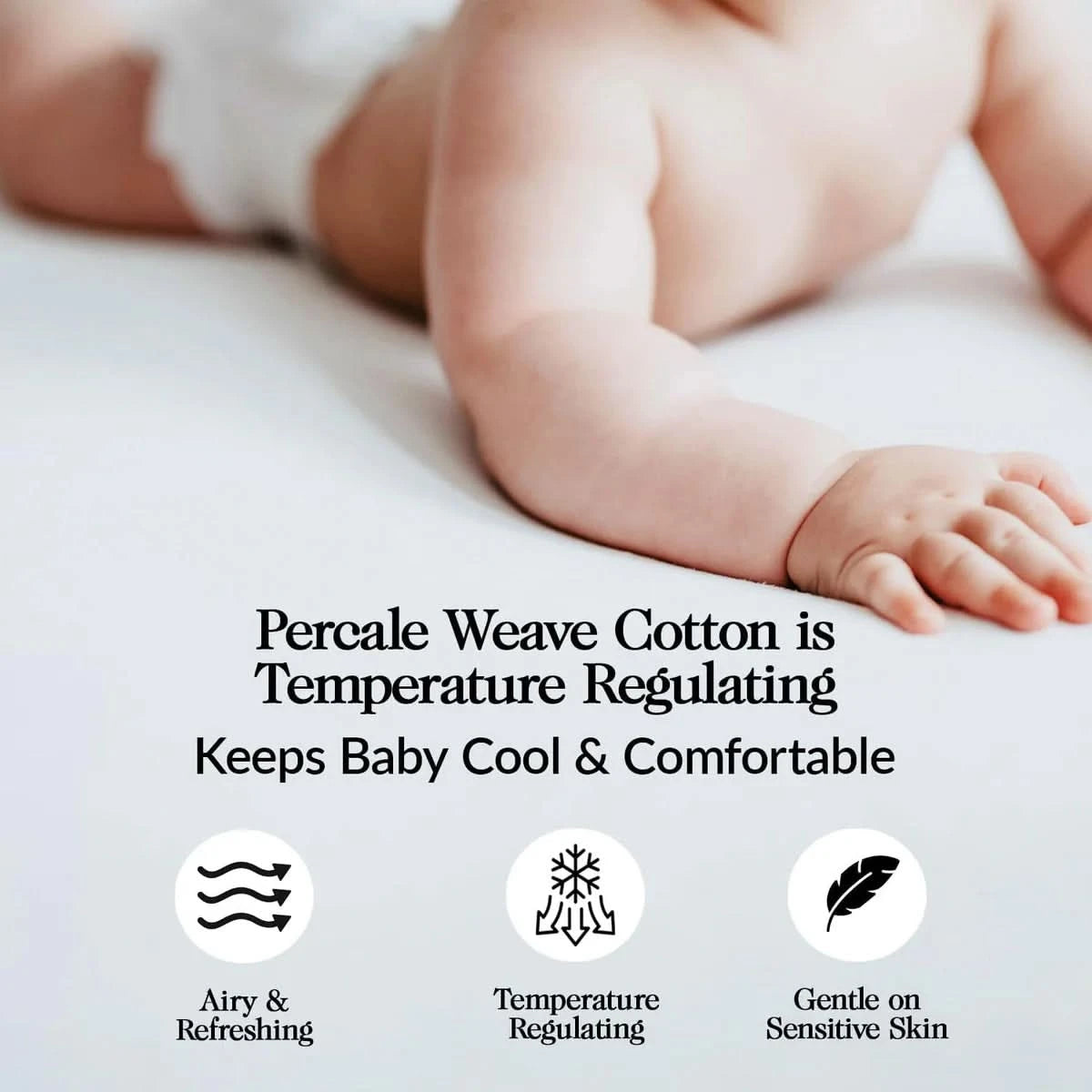 100% ORGANIC BASSINET FITTED SHEETS (3-PACK)