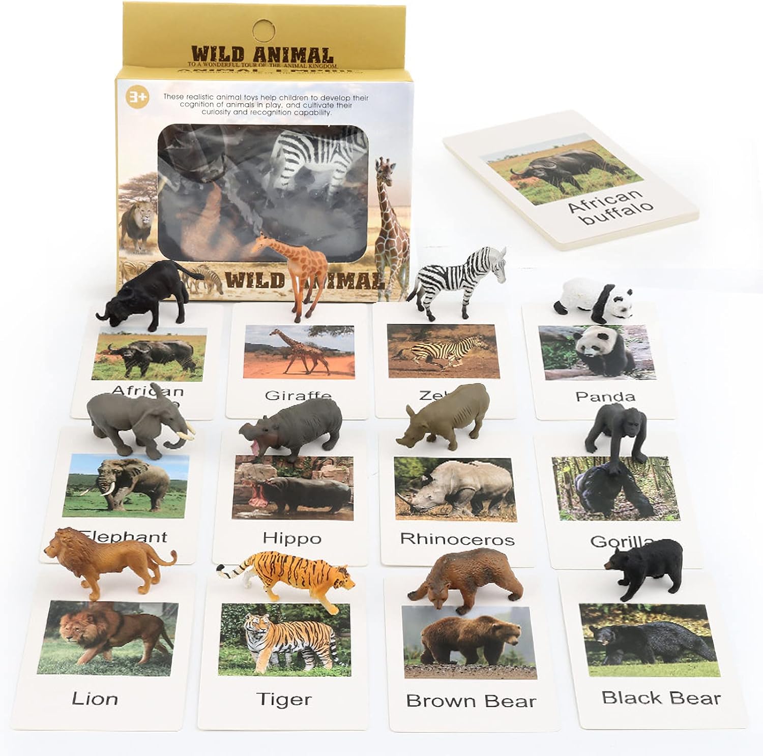 Tarjetas de juego Montessori Animal Match
