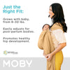 Moby Portabebés con anillo | Manos libres, envoltura de soporte versátil