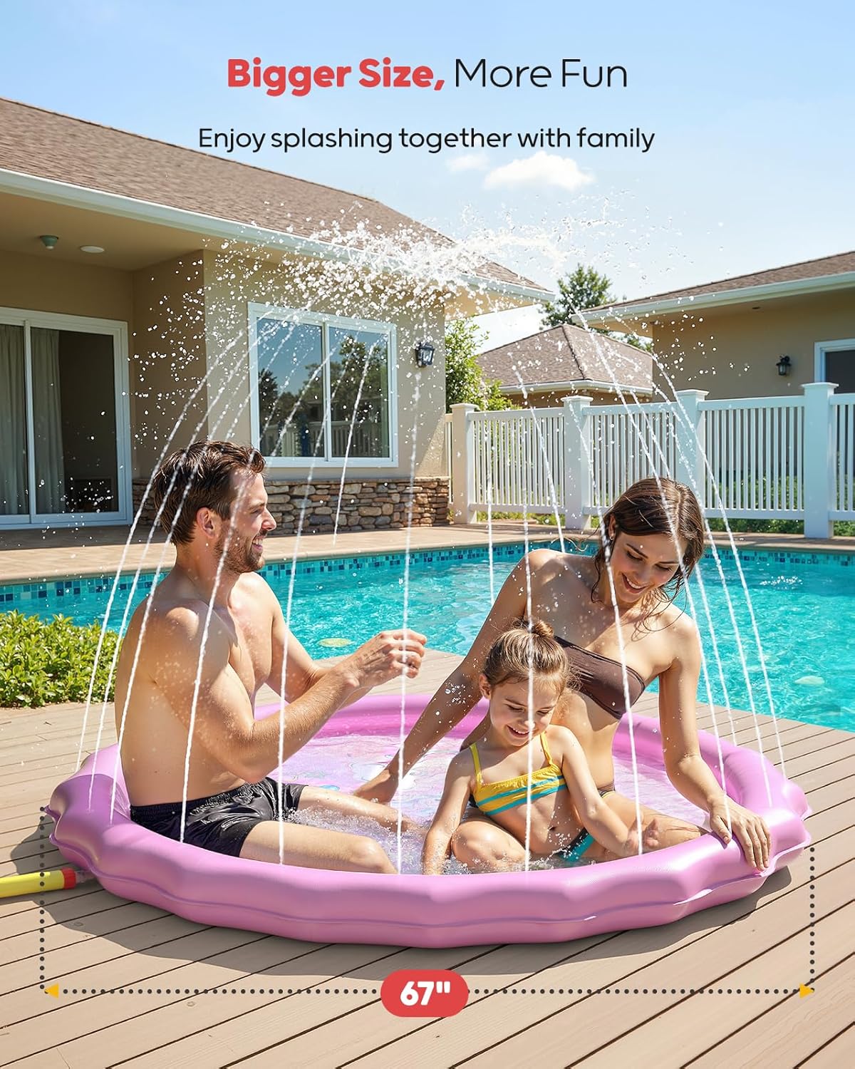 Qpau pad acuático para niños pequeños de 1 a 3 años