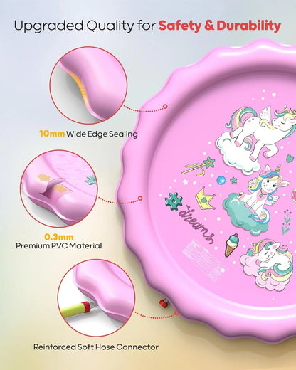 Qpau pad acuático para niños pequeños de 1 a 3 años