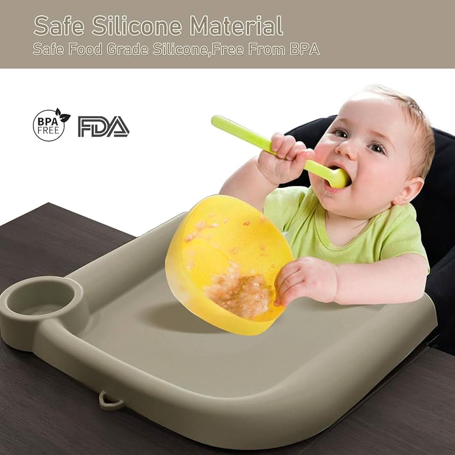 Bandeja de comedor de silicona