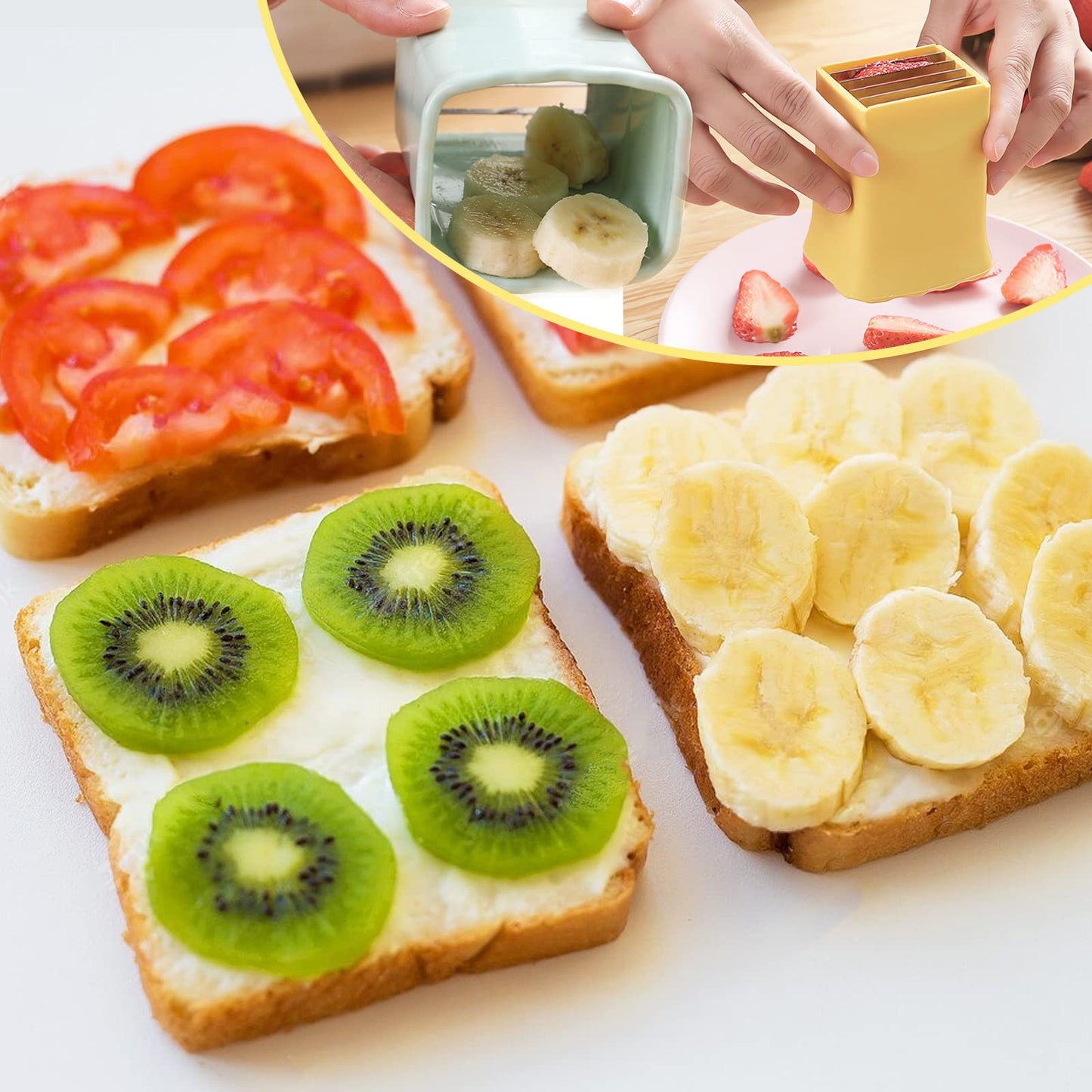 Taza rebanadora de frutas