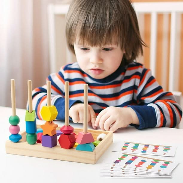 Juguete Aprendizaje Preescolar Cuentas Juegos Secuenciación WDOplteas