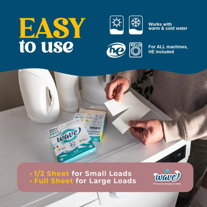 Hojas de detergente para ropa