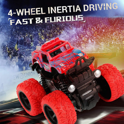 Lonandy - Juguetes de Monster Truck para niños - Autos de inercia de empuje y marcha