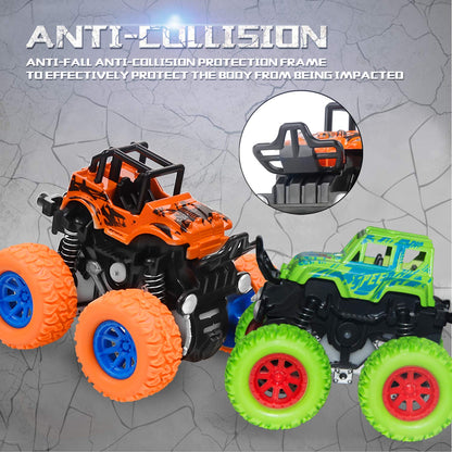 Lonandy - Juguetes de Monster Truck para niños - Autos de inercia de empuje y marcha