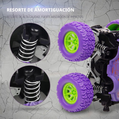 Lonandy - Juguetes de Monster Truck para niños - Autos de inercia de empuje y marcha