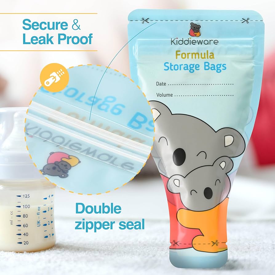 Paquete de 30 bolsas de almacenamiento de fórmula para bebés, dispensador, contenedor desechable
