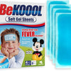 BEKOOOL Hojas de gel suave para niños para aliviar el enfriamiento de las molestias de la fiebre | 4 unidades
