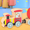 Tren magnético de madera Montessori para niños