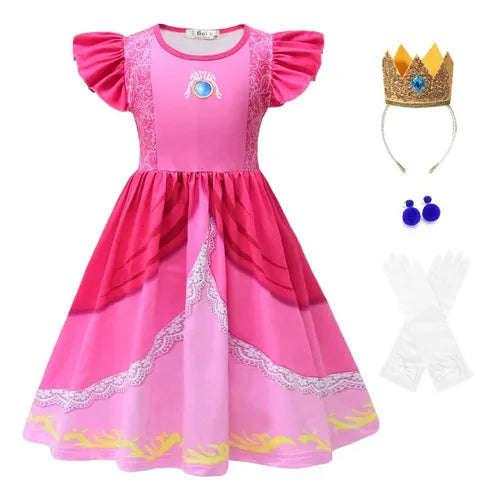 Disfraz de la princesa Peach, 3-4 años