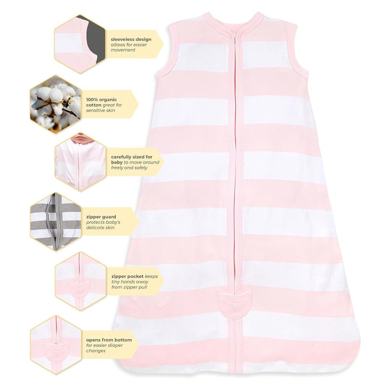 Burt's Bees Beekeeper - Manta de algodón 100% orgánico, 18-24 meses