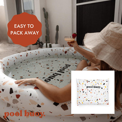 Pool Buoy Piscina inflable redonda con bolsa de almacenamiento