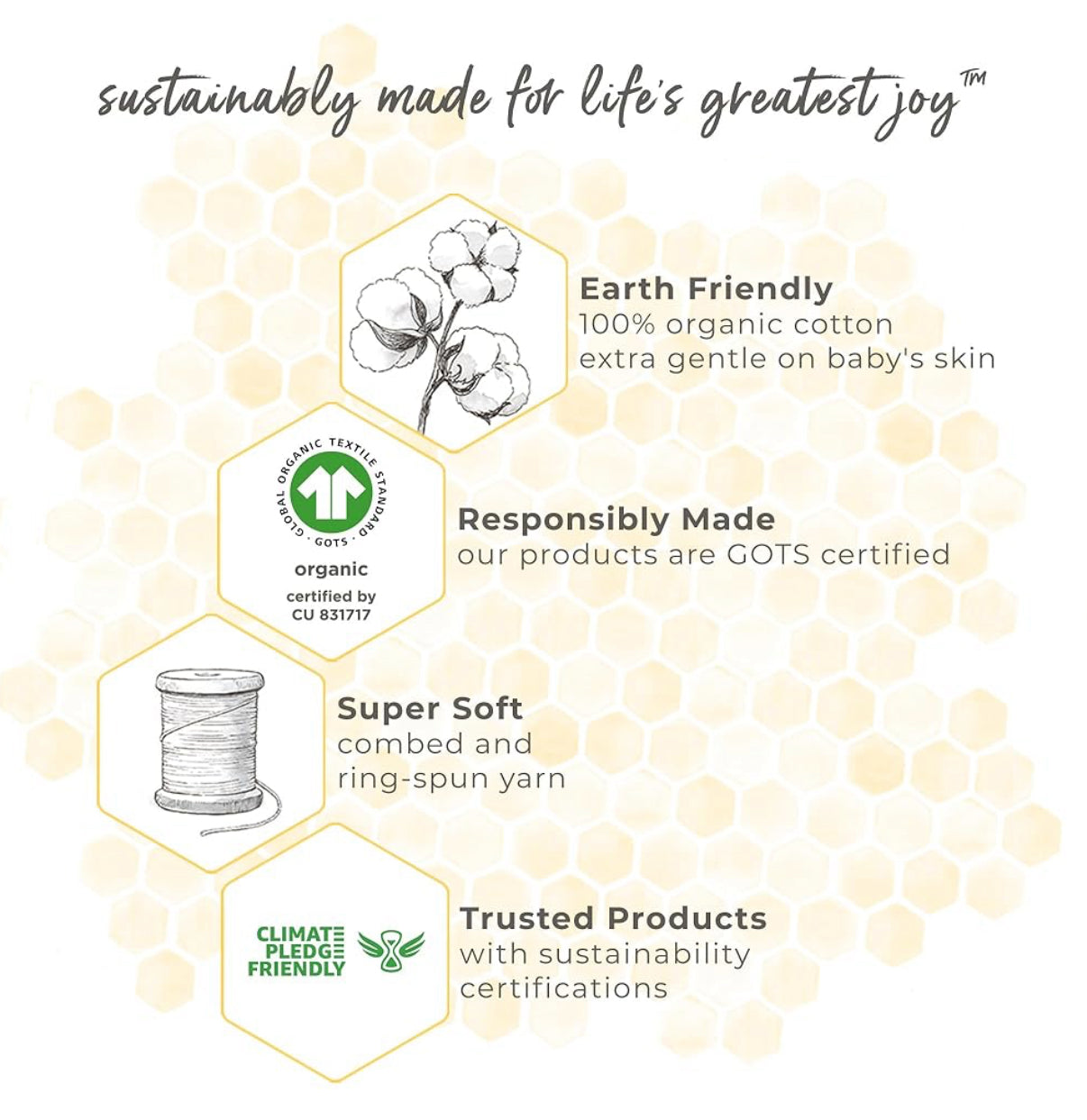 Burt's Bees Beekeeper - Manta de algodón 100% orgánico, 18-24 meses