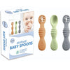 Paquete de 3 cucharas de silicona para bebés