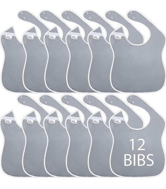 Baberos grandes impermeables para exteriores, colección de 12 unidades
