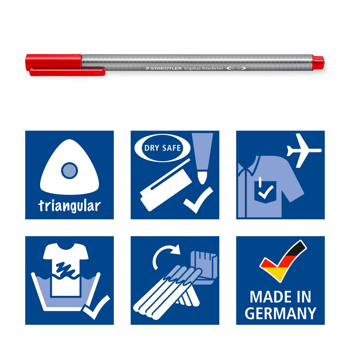 STAEDTLER 334 BK10TA Triplus Fineliner - Bolígrafo superfino, 0.012 in de ancho de línea