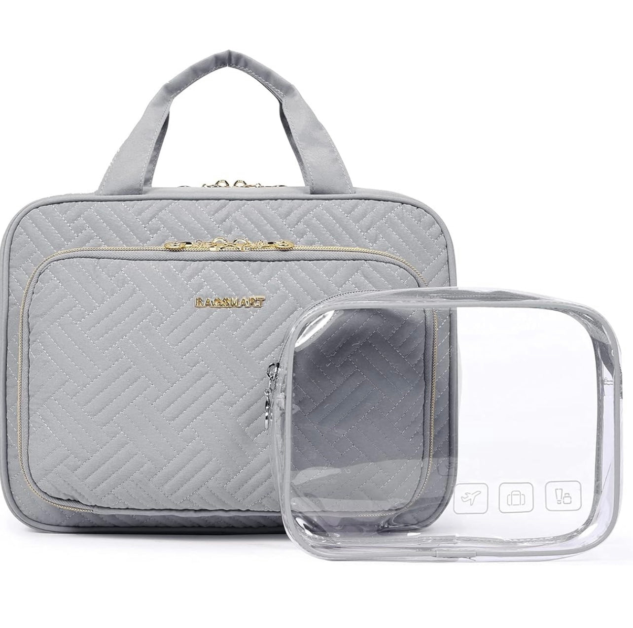 BAGSMART Neceser colgante organizador de maquillaje de viaje