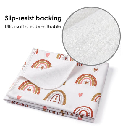 Almohadilla para cama de bebé, impermeable, lavable, reutilizable, de 31 x 40 pulgadas