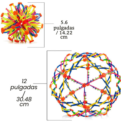 4E's Novelty Bola expandible, esfera sensorial de plástico
