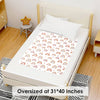 Almohadilla para cama de bebé, impermeable, lavable, reutilizable, de 31 x 40 pulgadas