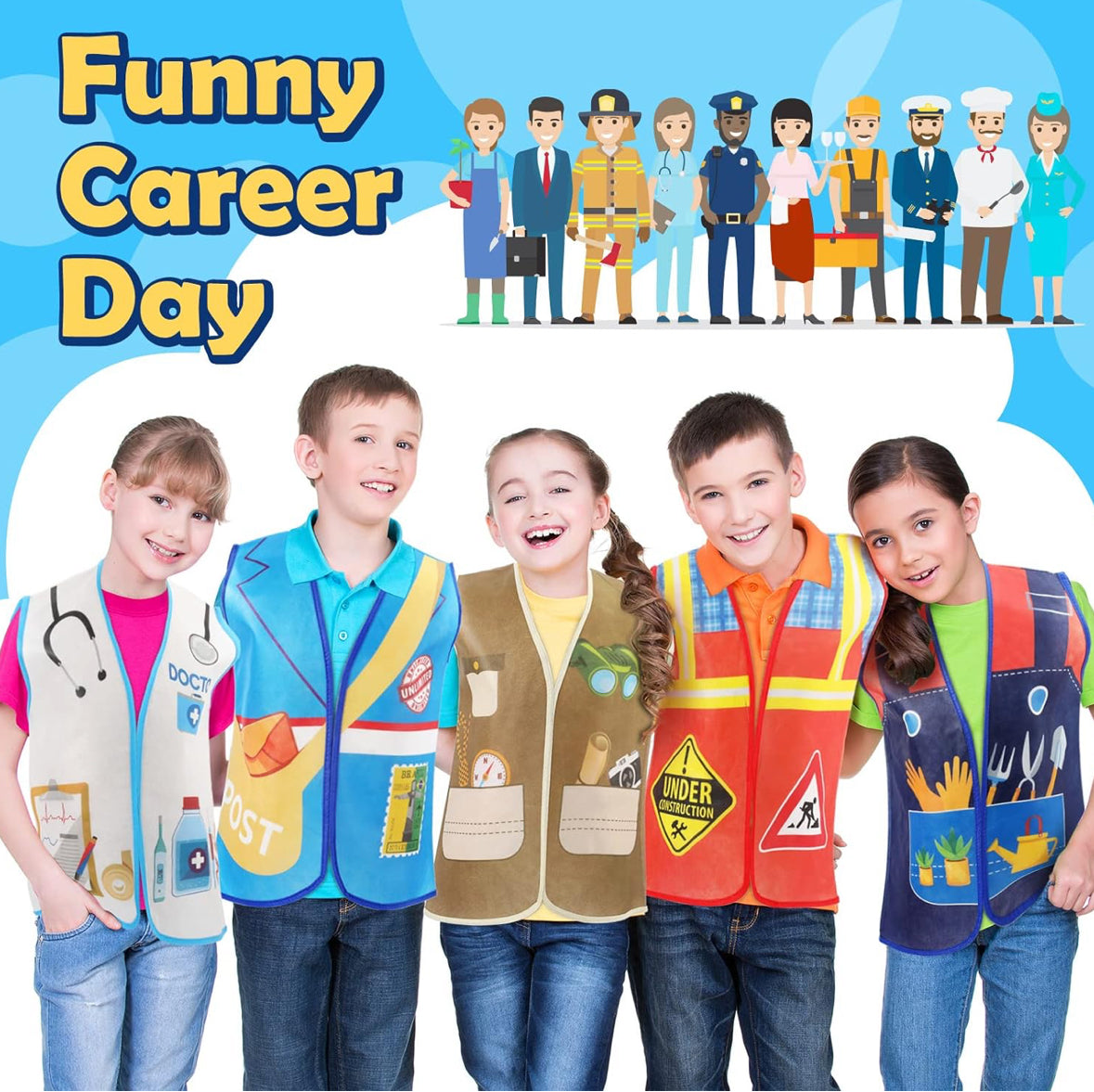 Geyoga 10 piezas de disfraz de ayudante de la comunidad