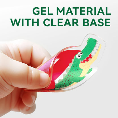 26 calcomanías de gel de animales del alfabeto, coloridas calcomanías de animales en mayúsculas y calcomanías de ventana