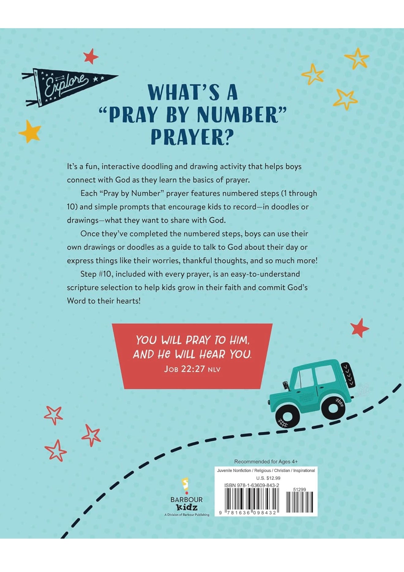 Un mapa de oración para dibujar y dibujar para niños