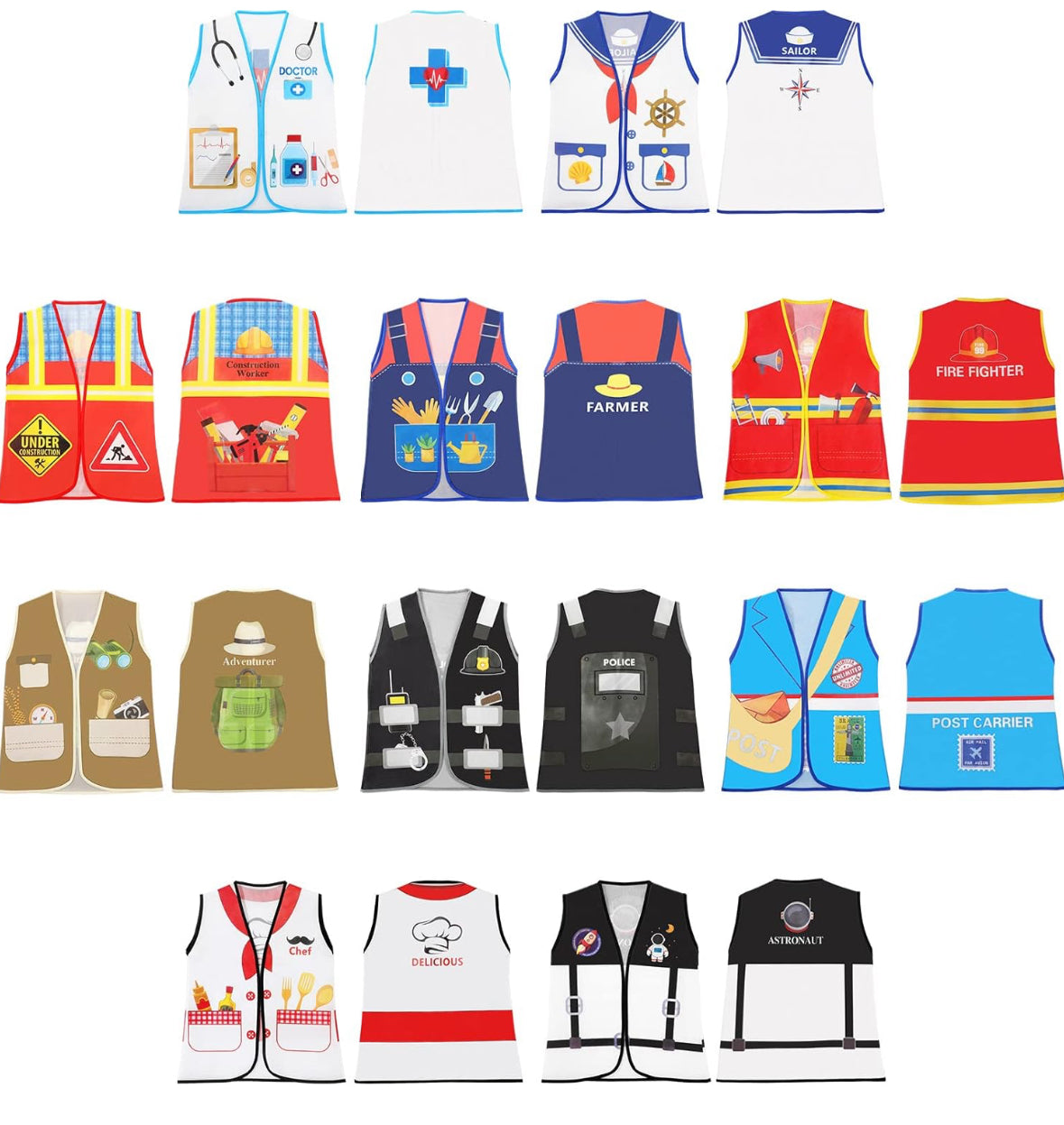 Geyoga 10 piezas de disfraz de ayudante de la comunidad