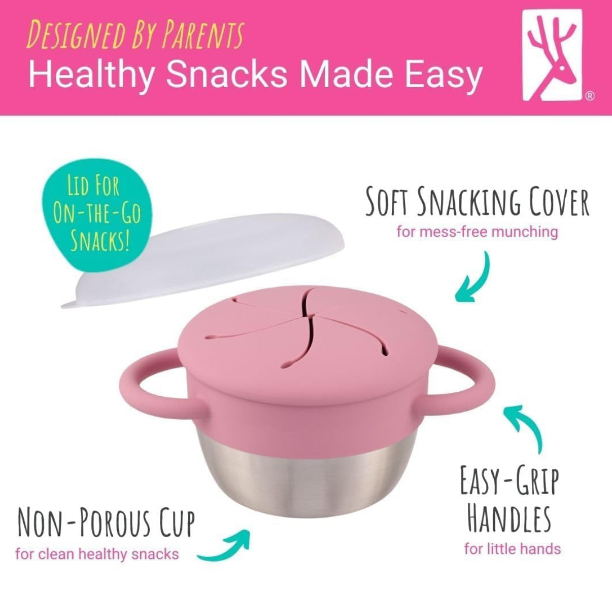 Elk and Friends Vasos de acero inoxidable