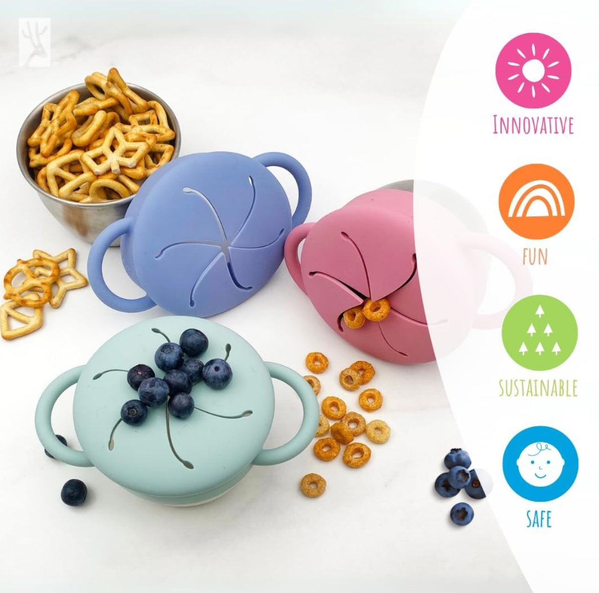 Elk and Friends Vasos de acero inoxidable