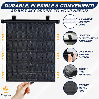 EcoNour Parasol para ventana lateral de automóvil
