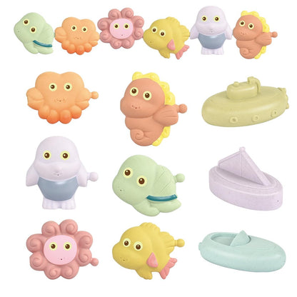 Juguetes de baño, paquete de 9