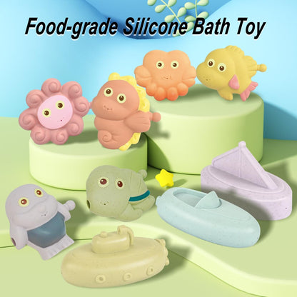 Juguetes de baño, paquete de 9