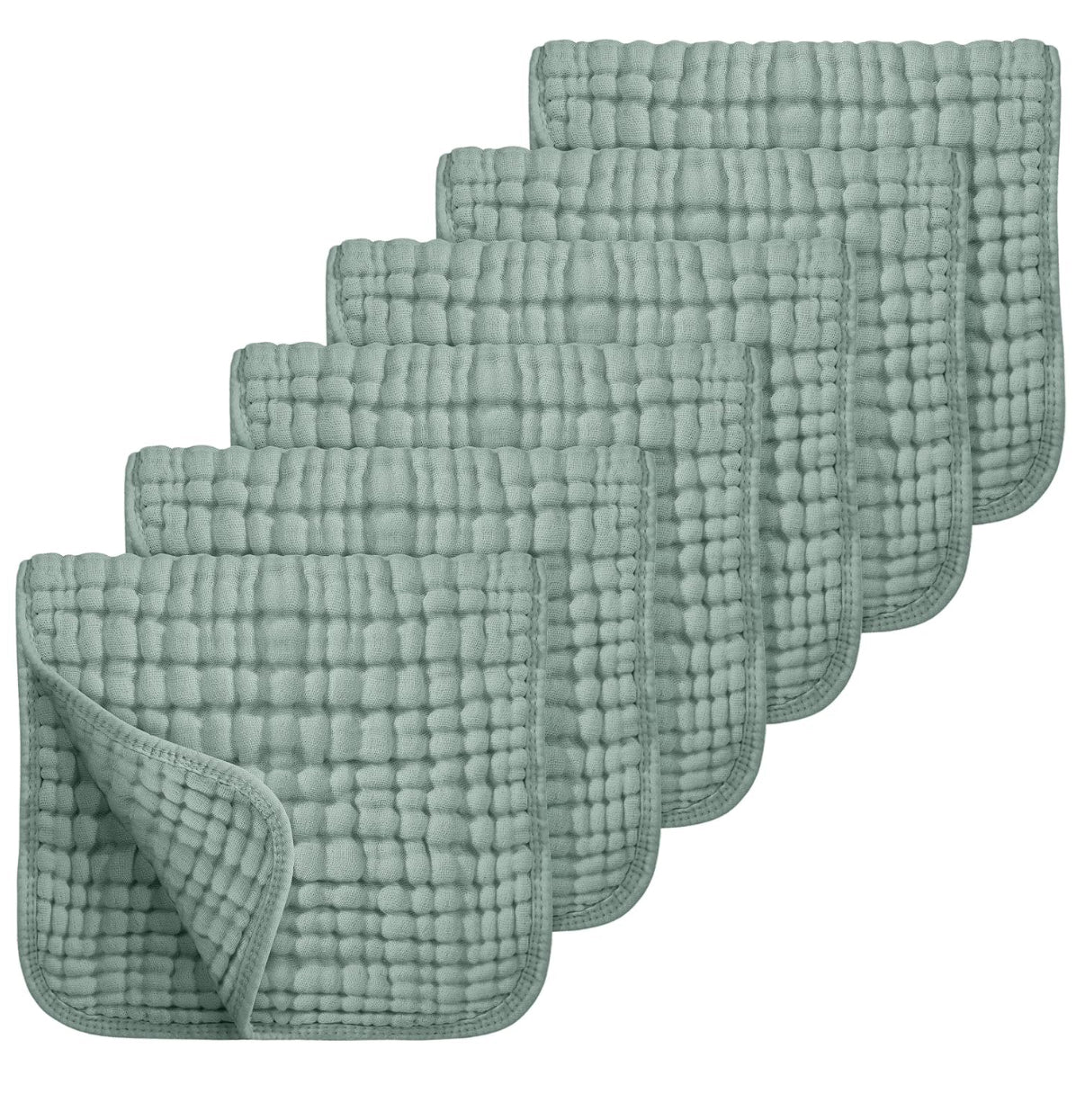 Looxii Paquete de 6 paños de muselina para eructos, 20 x 10 pulgadas