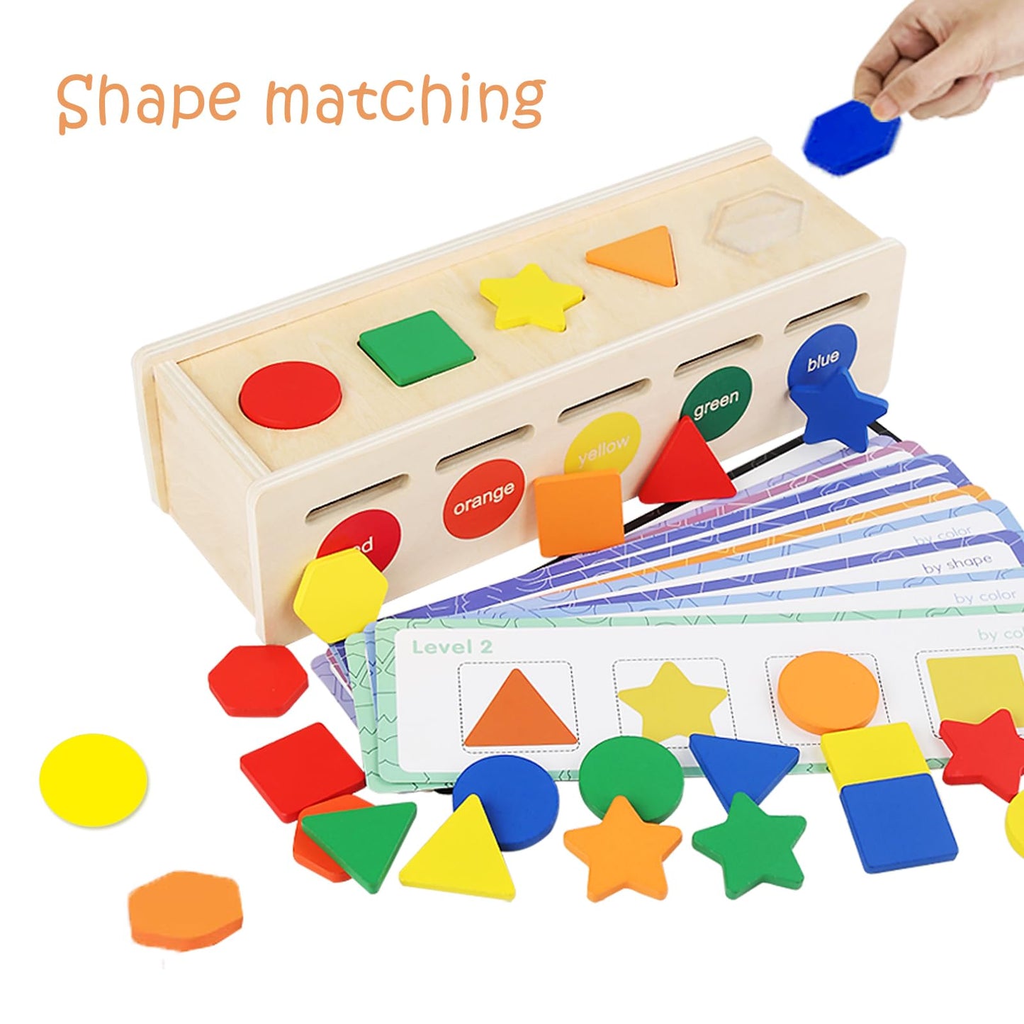 LOYUEGIYO Montessori - Juguete de madera para clasificar y combinar