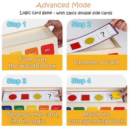 LOYUEGIYO Montessori - Juguete de madera para clasificar y combinar