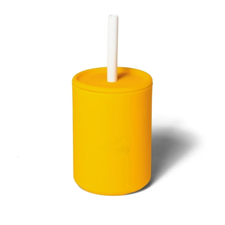 Vaso de entrenamiento para bebés Avanchy con tapa de pajita, 8oz de 6m+