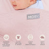 Portabebés Easy-Wrap de Petunia Pickle Bottom - Ojal de cuarzo rosa