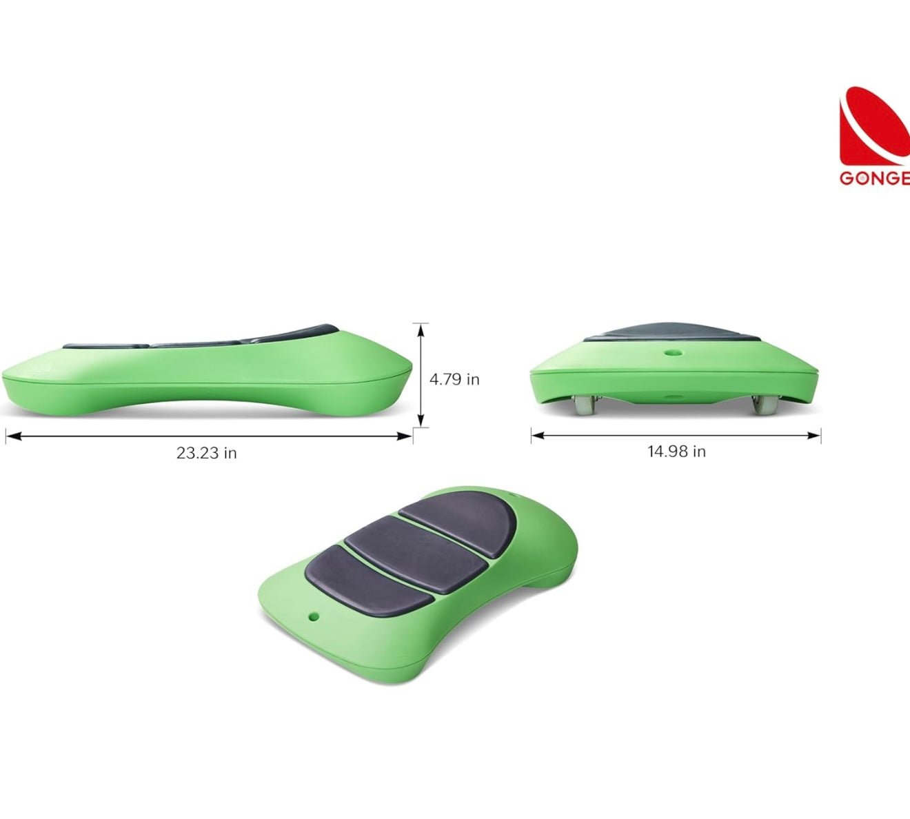 GONGE Floor Surfer - Tabla de ruedas con superficie suave para juego activo