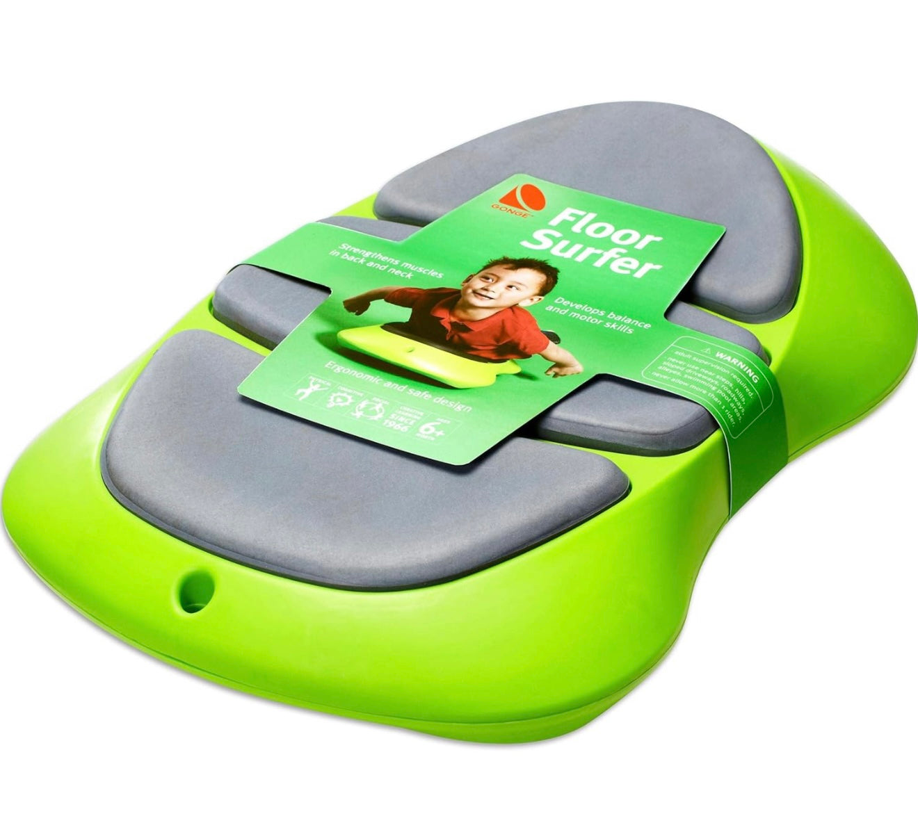 GONGE Floor Surfer - Tabla de ruedas con superficie suave para juego activo