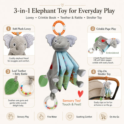 Libros de elefante para bebés de 0 a 6 meses