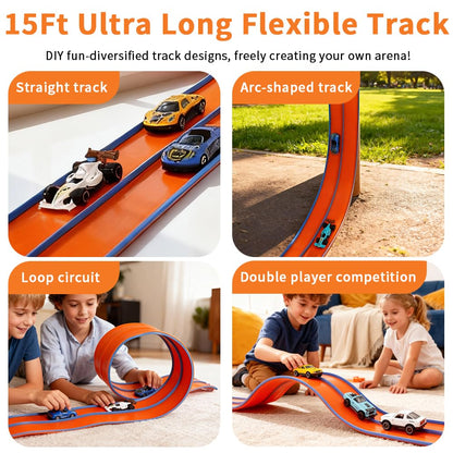 Juego de iniciación flexible de carreras de 15 pies para niños de 3 años en adelante, enrollable