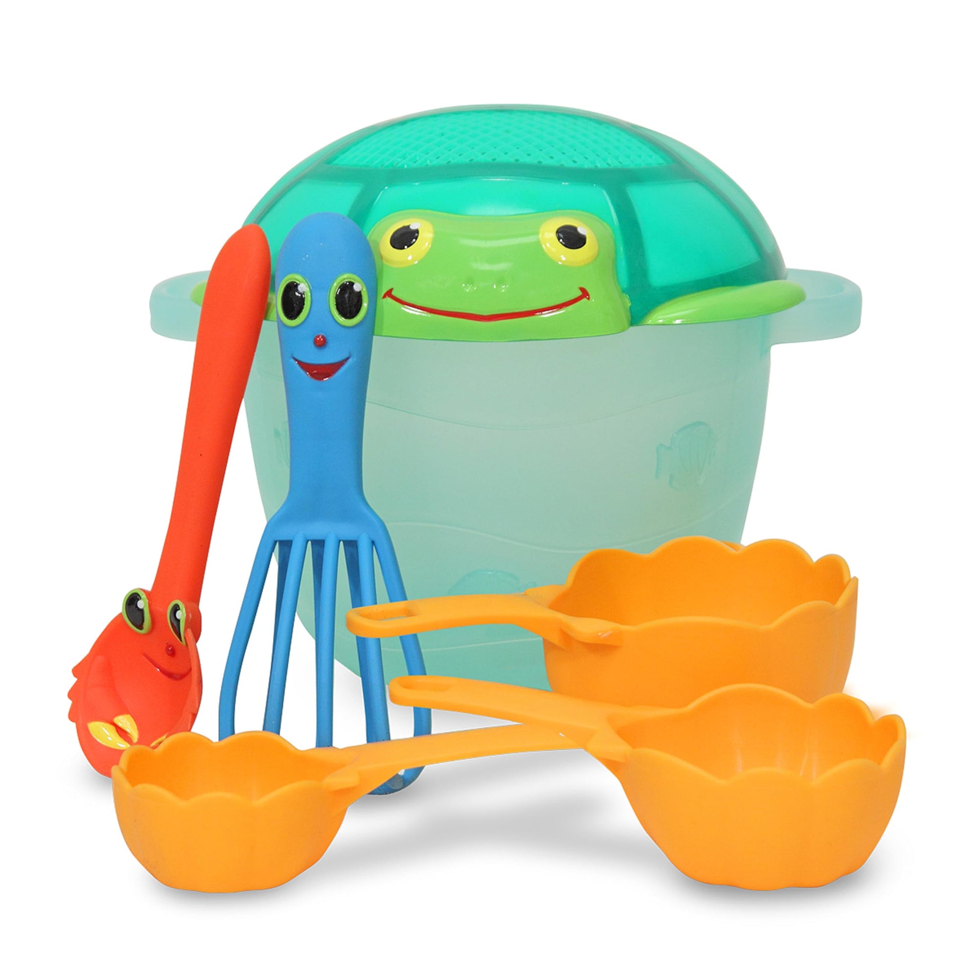 Melissa and Doug Seaside Sidekicks Sand Baking Set,White
