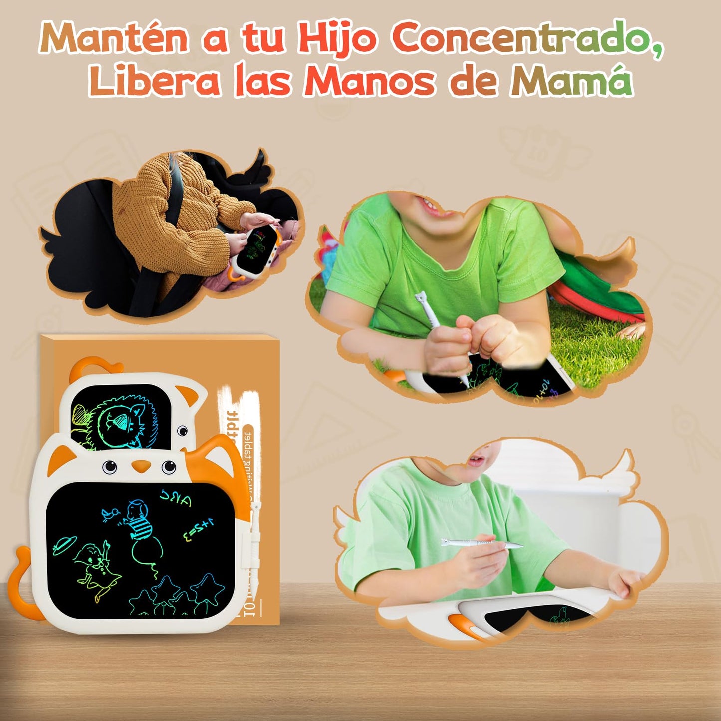 JOEAIS Tableta de escritura LCD de 10 pulgadas