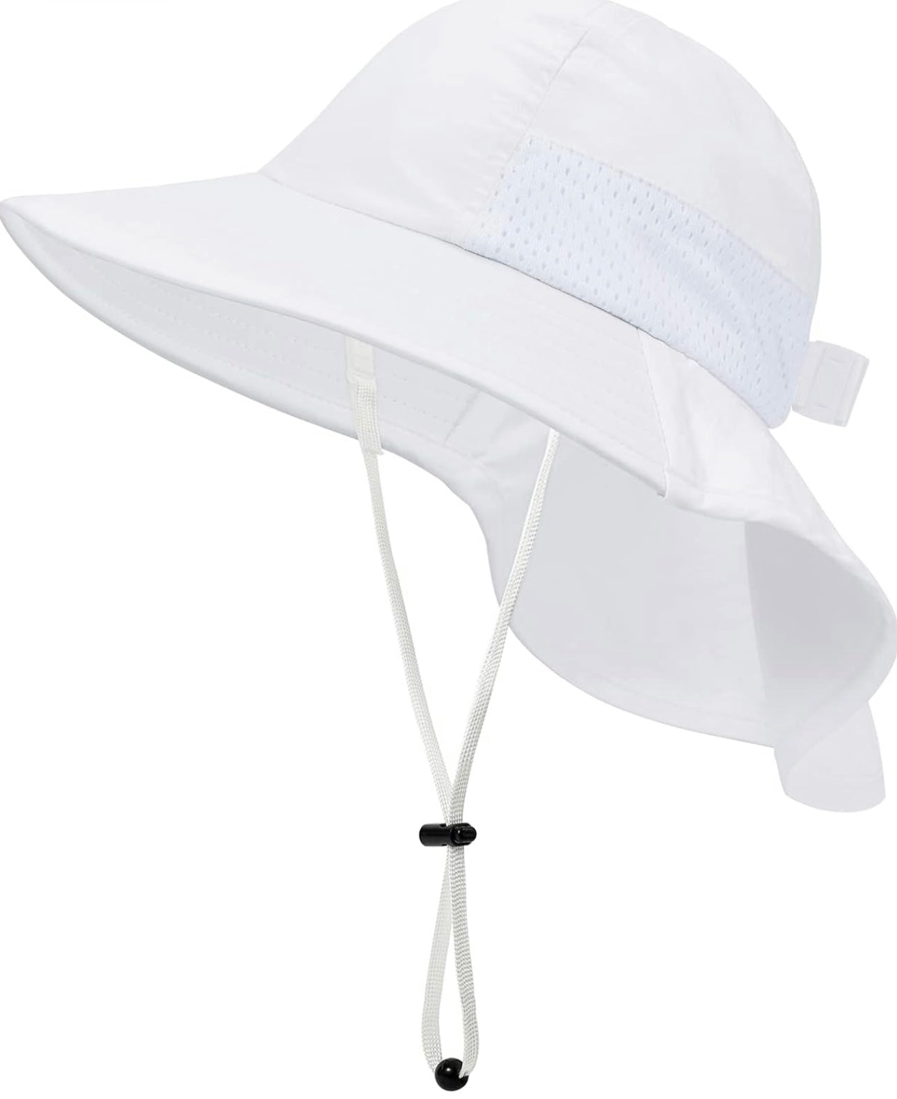 Sombrero para el sol para bebé, verano, UPF 50+, 6-24 meses, blanco